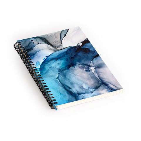 Elizabeth Karlson White Sand Blue Sea Spiral Notebook