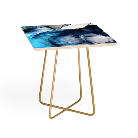 Elizabeth Karlson White Sand Blue Sea Side Table
