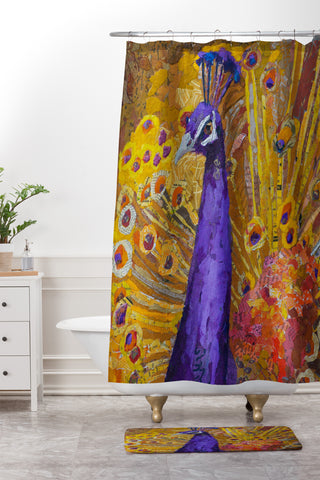 Elizabeth St Hilaire Bird Of A Different Feather Shower Curtain And Mat