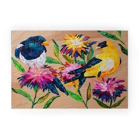 Elizabeth St Hilaire Birds and Blooms Welcome Mat