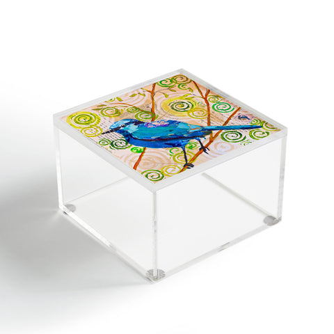 Elizabeth St Hilaire Blue Bird of Happiness Acrylic Box
