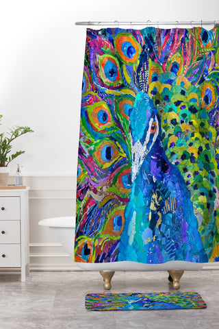 Elizabeth St Hilaire Cacophony Of Color Shower Curtain And Mat