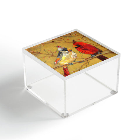 Elizabeth St Hilaire Cardinal Conversation Acrylic Box