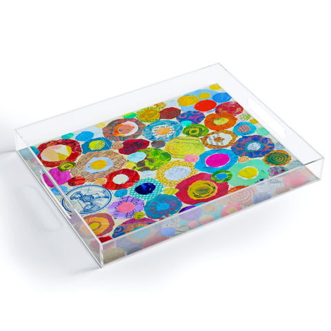 Elizabeth St Hilaire Concentric Circles Acrylic Tray