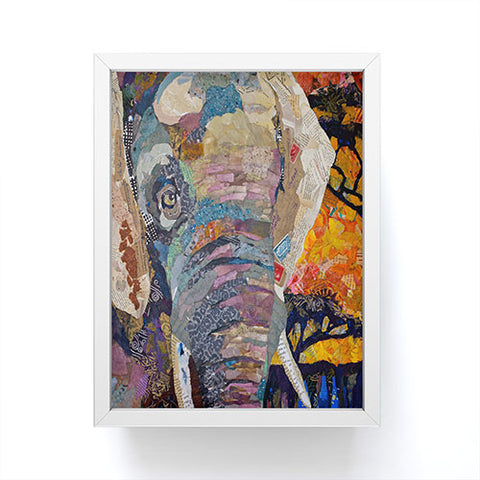 Elizabeth St Hilaire Elephant Framed Mini Art Print