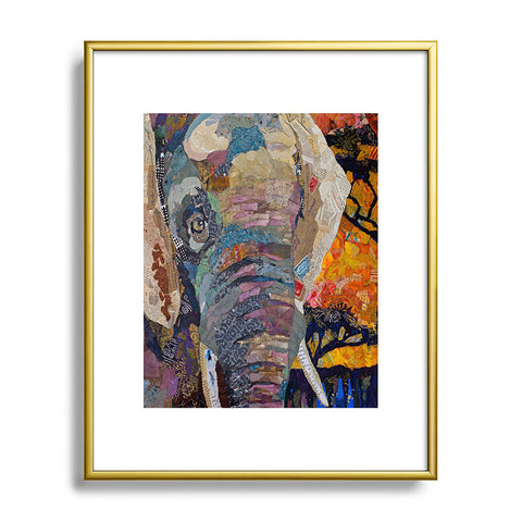 Elizabeth St Hilaire Elephant Metal Framed Art Print