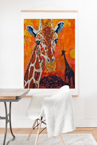 Elizabeth St Hilaire Giraffe Art Print And Hanger