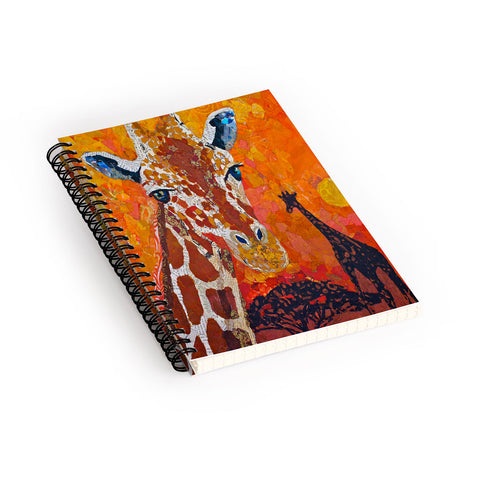Elizabeth St Hilaire Giraffe Spiral Notebook