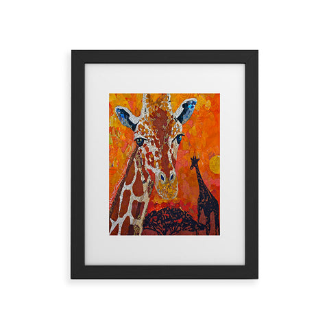 Elizabeth St Hilaire Giraffe Framed Art Print