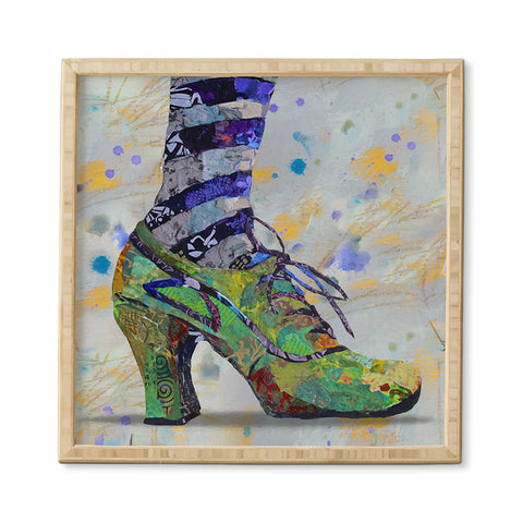 Elizabeth St Hilaire Green Witch Shoe Study Framed Wall Art