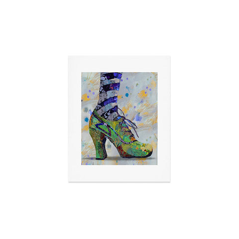 Elizabeth St Hilaire Green Witch Shoe Study Art Print