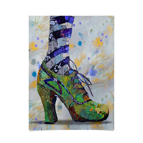Elizabeth St Hilaire Green Witch Shoe Study Poster