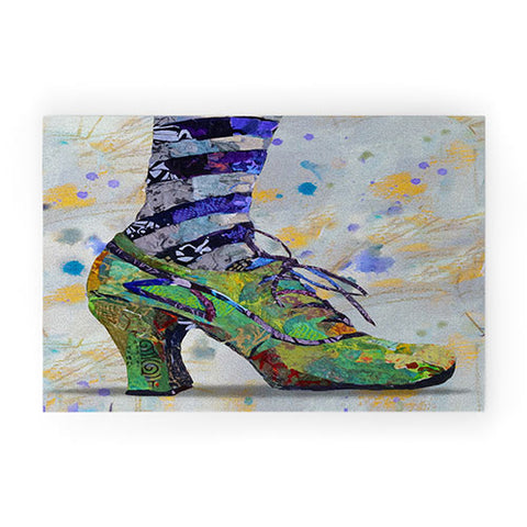 Elizabeth St Hilaire Green Witch Shoe Study Welcome Mat