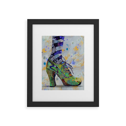 Elizabeth St Hilaire Green Witch Shoe Study Framed Art Print