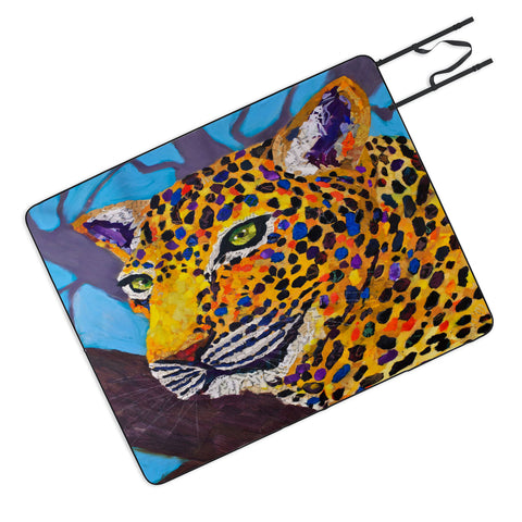 Elizabeth St Hilaire Jacklyn Jaguar Picnic Blanket