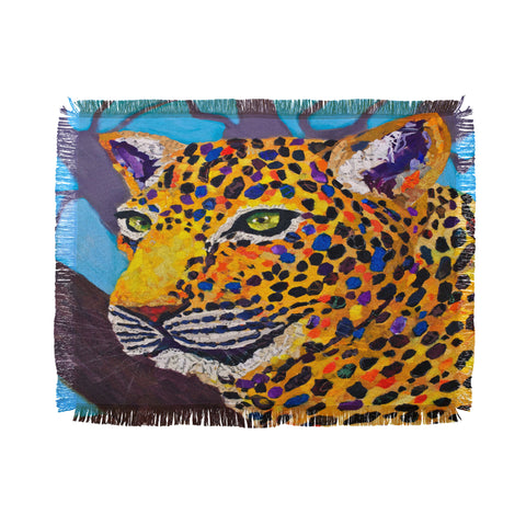Elizabeth St Hilaire Jacklyn Jaguar Throw Blanket