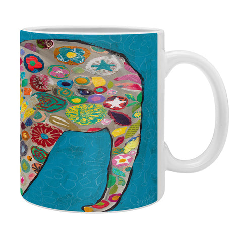 Elizabeth St Hilaire Jaipur Painted Elephant Coffee Mug