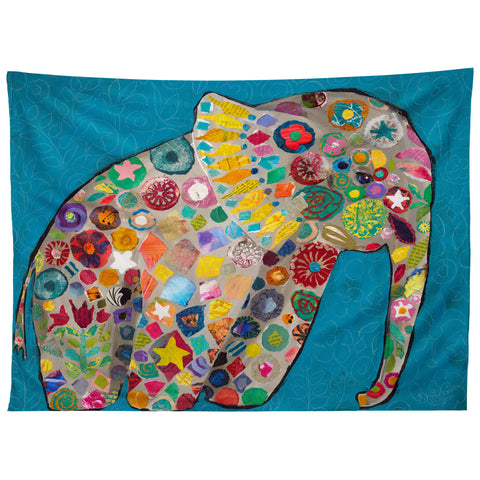 Elizabeth St Hilaire Jaipur Painted Elephant Tapestry