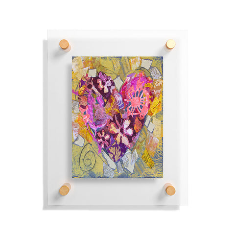 Elizabeth St Hilaire Key West Heart Floating Acrylic Print