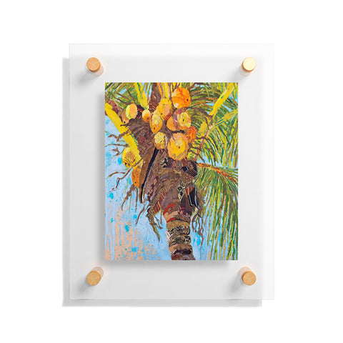 Elizabeth St Hilaire Key West Palms Floating Acrylic Print