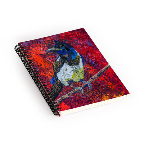 Elizabeth St Hilaire Mischievous Magpie Spiral Notebook