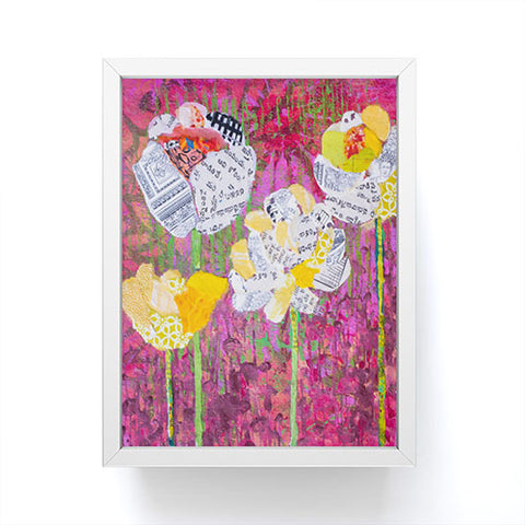 Elizabeth St Hilaire Mums On Pink Framed Mini Art Print