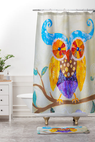 Elizabeth St Hilaire Owl Always Love You Shower Curtain And Mat