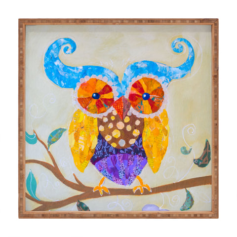 Elizabeth St Hilaire Owl Always Love You Square Tray