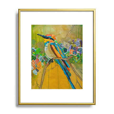 Elizabeth St Hilaire Rainbow Bee Eater Metal Framed Art Print