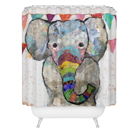 Elizabeth St Hilaire The Circus Elephant Shower Curtain