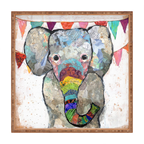 Elizabeth St Hilaire The Circus Elephant Square Tray