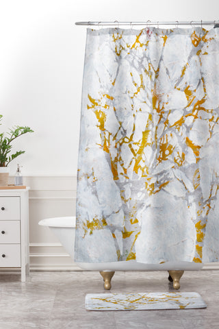 Elizabeth St Hilaire Tree 4 Shower Curtain And Mat