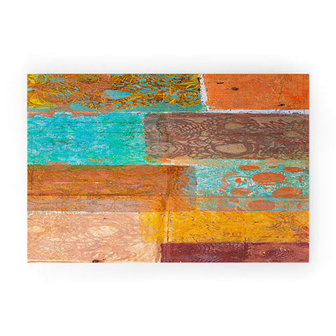 Elizabeth St Hilaire Turquoise Wallpaper Welcome Mat