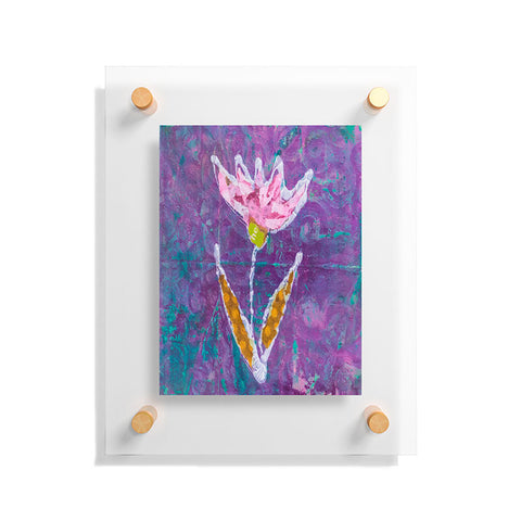 Elizabeth St Hilaire Violet Tulip Floating Acrylic Print