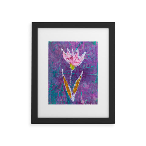 Elizabeth St Hilaire Violet Tulip Framed Art Print