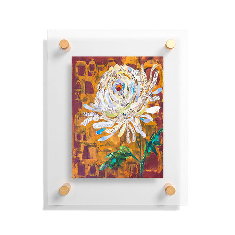 Elizabeth St Hilaire White Chrysanthemum Floating Acrylic Print