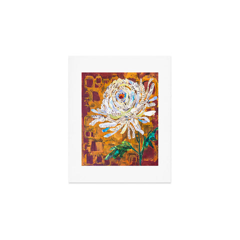 Elizabeth St Hilaire White Chrysanthemum Art Print
