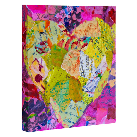 Elizabeth St Hilaire Yellow Heart Art Canvas