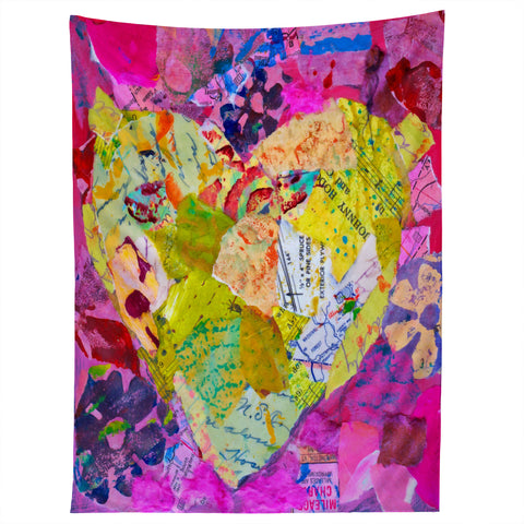Elizabeth St Hilaire Yellow Heart Tapestry