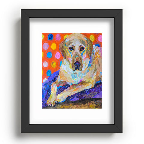 Elizabeth St Hilaire Yellow Lab Recessed Framing Rectangle