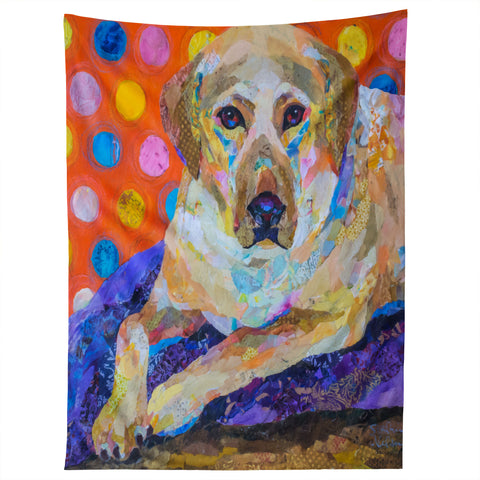 Elizabeth St Hilaire Yellow Lab Tapestry