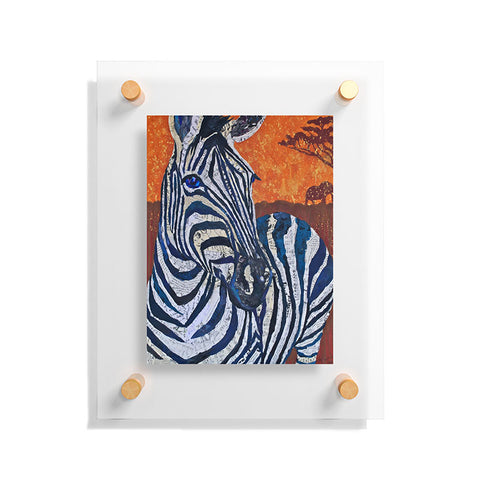 Elizabeth St Hilaire Zelda Zebra Floating Acrylic Print