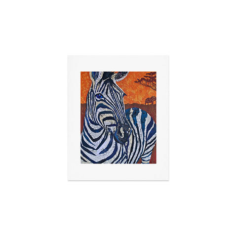 Elizabeth St Hilaire Zelda Zebra Art Print