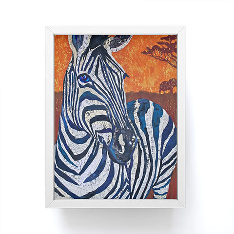 Elizabeth St Hilaire Zelda Zebra Framed Mini Art Print
