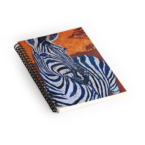 Elizabeth St Hilaire Zelda Zebra Spiral Notebook