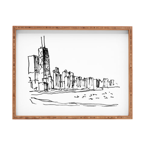 Ella Russo Chicago Skyline Rectangular Tray