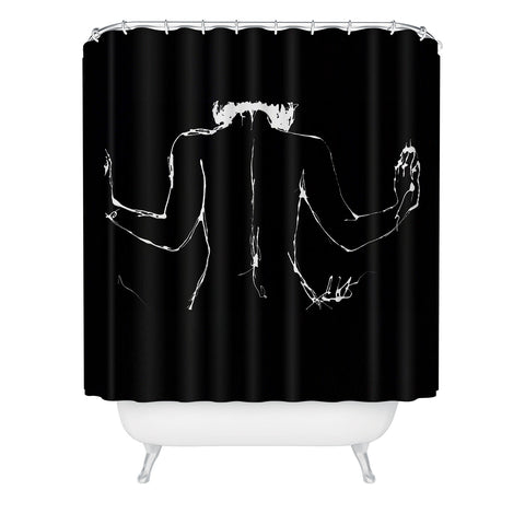 Elodie Bachelier Amelie by night Shower Curtain