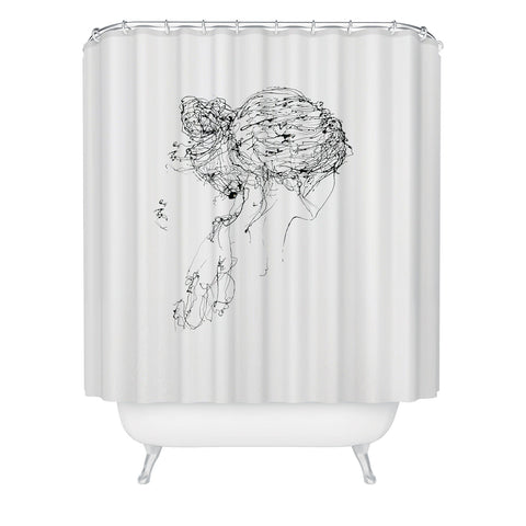 Elodie Bachelier Koyuki Shower Curtain