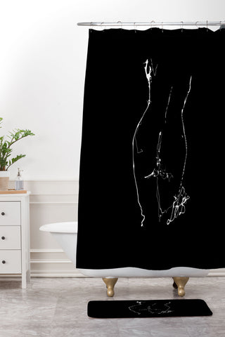 Elodie Bachelier Nu 5 Shower Curtain And Mat