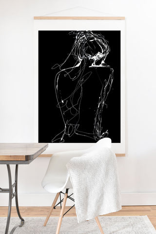 Elodie Bachelier Virginia by night Art Print And Hanger